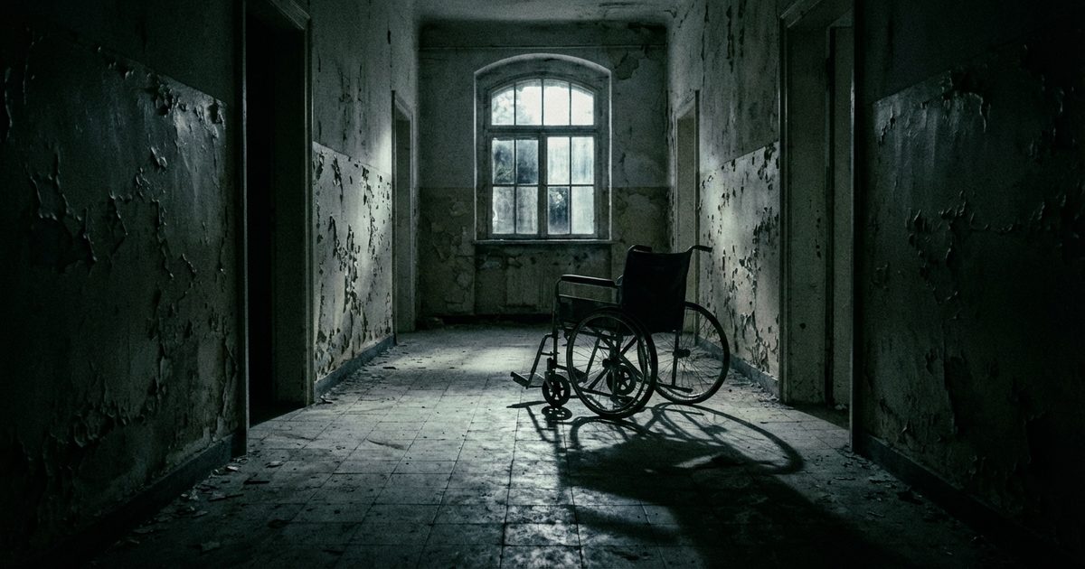 Gothic brothel with red lights and shadows: desire as door to horror