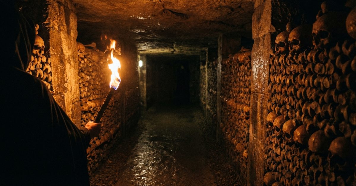 catacombs ossuaries gothic horror liminal spaces death