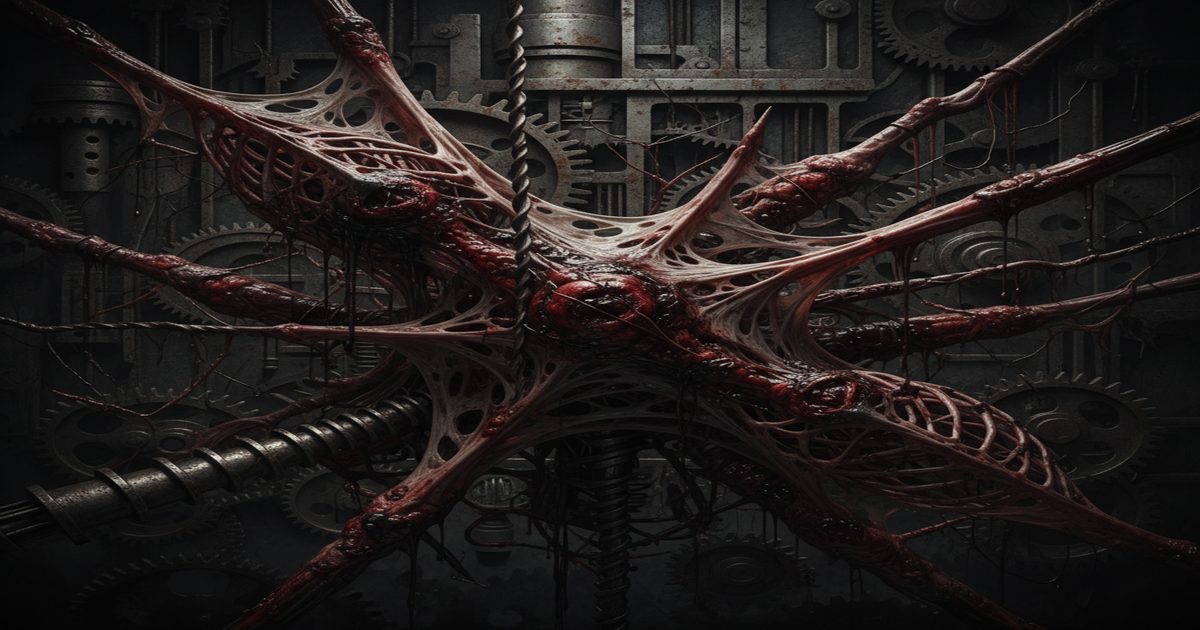 body horror Cronenberg flesh-machine organic fusion horror