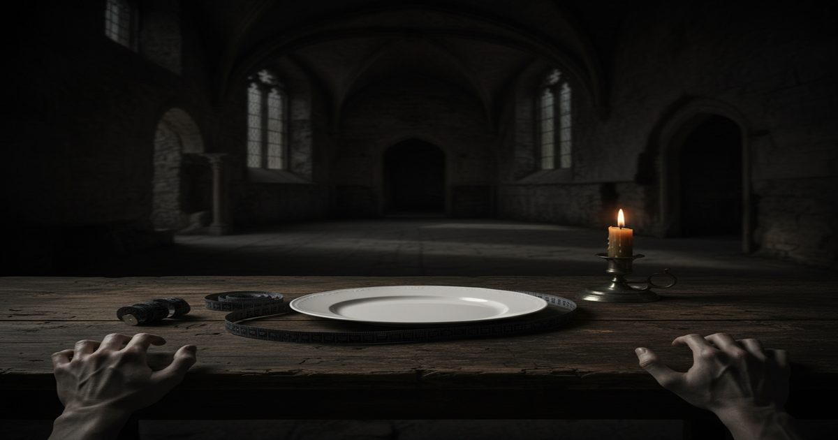 wellness horror diet obsession empty plate gothic body horror
