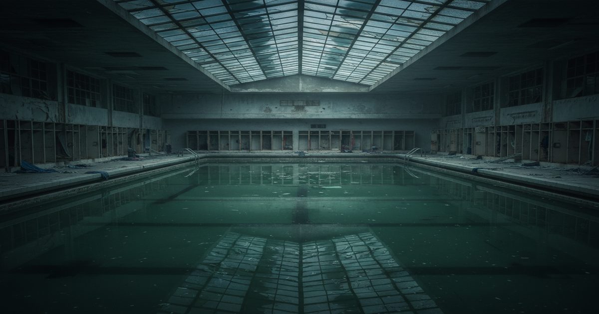 abandoned swimming pool liminal horror psychological fear empty space